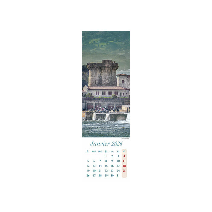 Calendrier Marque Page 2026 pays basque