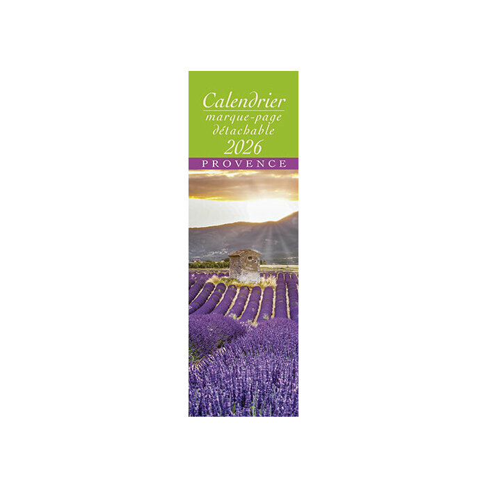 Calendrier Marque page 2026 Provence