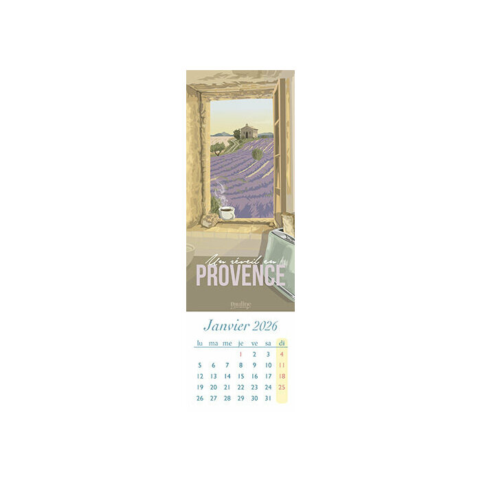 Calendrier Marque Page 2026 Provence 