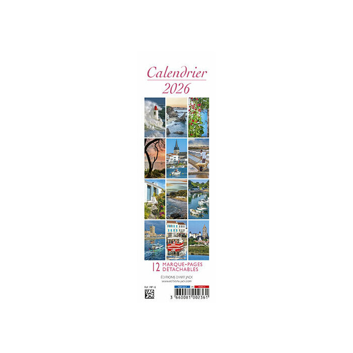 Calendrier Marque Page 2026
