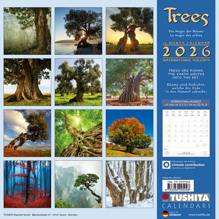 Calendrier arbre majestueux 2026