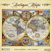 Calendrier Mural Carte Antique 2025