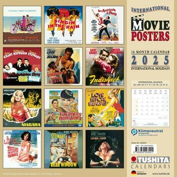 Calendrier 2025 Affiches Film Vintage Culte