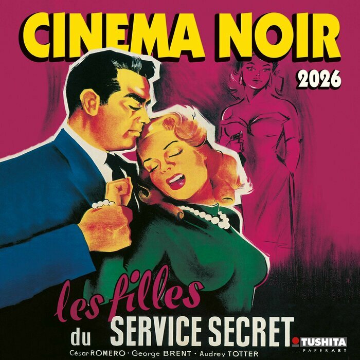 Calendrier 2026 Affiche cinema Noir