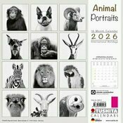 Calendrier 2025 Animaux Noir Blanc Herisson