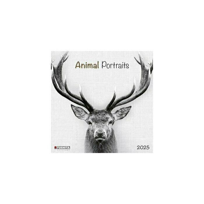 Calendrier 2025 Animaux Noir Blanc 
