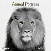 Calendrier Mural 2025 Cerf Noir et Blanc