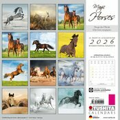 Calendrier Mural 2025 Chevaux Nature