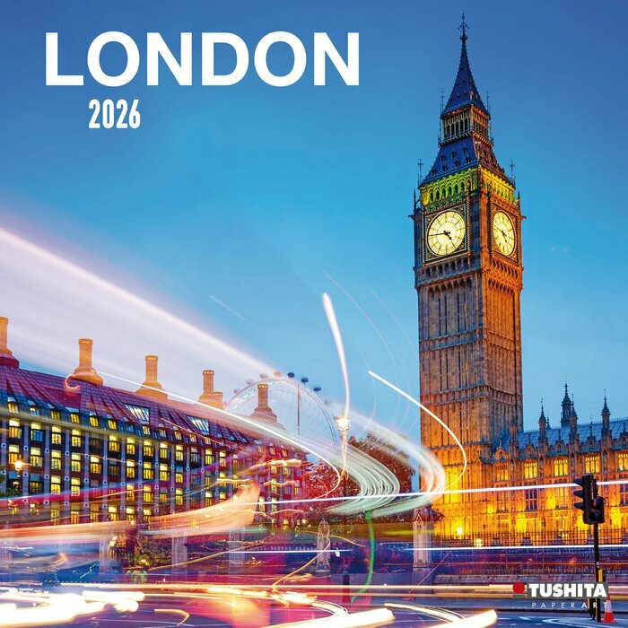 Calendrier Mural 2026 Londres sunset  Big Ben