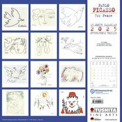 Calendrier Mural 2025 Pablo Picasso Oeuvre dessin