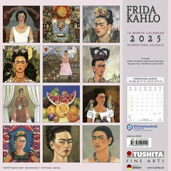 Calendrier 2025 Frida Kahlo