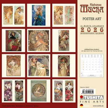 Calendrier 2025 Alphonse Mucha