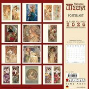 Calendrier 2026 Mucha Art Nouveau