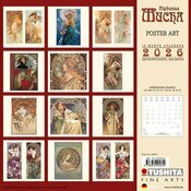 Calendrier Mural 2025 Art Nouveau Mucha