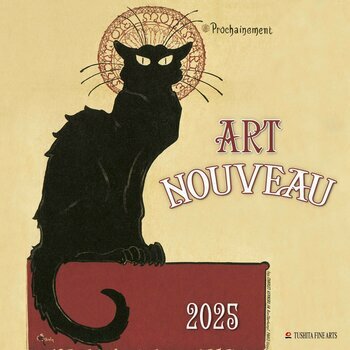 Calendrier 2025 Affiche Publicitaire Art Nouveau