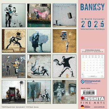 Calendrier 2025 Bansky Street Art
