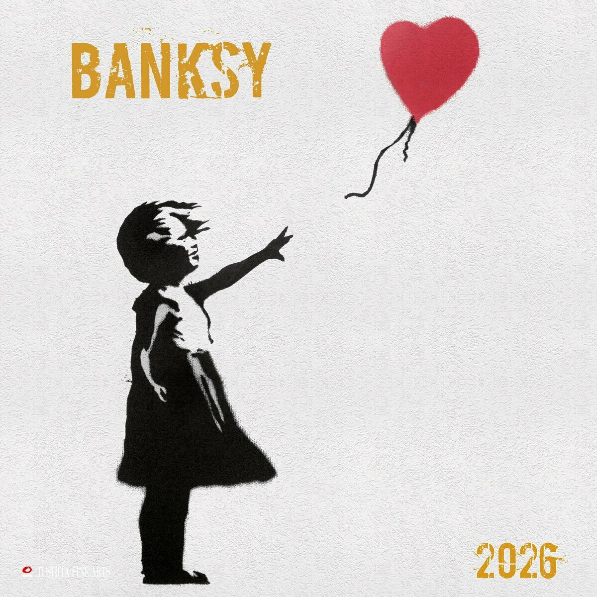 Calendrier Mural 2025 Bansky Street Art Fille au Ballon Grafitti