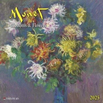 Calendrier 2025 Claude Monet - Bouquets de Fleurs