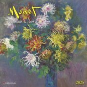 Calendrier Mural 2025 Monet Bouquets de Fleurs