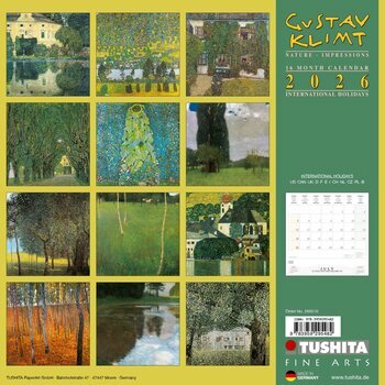 Calendrier 2025 Gustave Klimt Nature Paysage