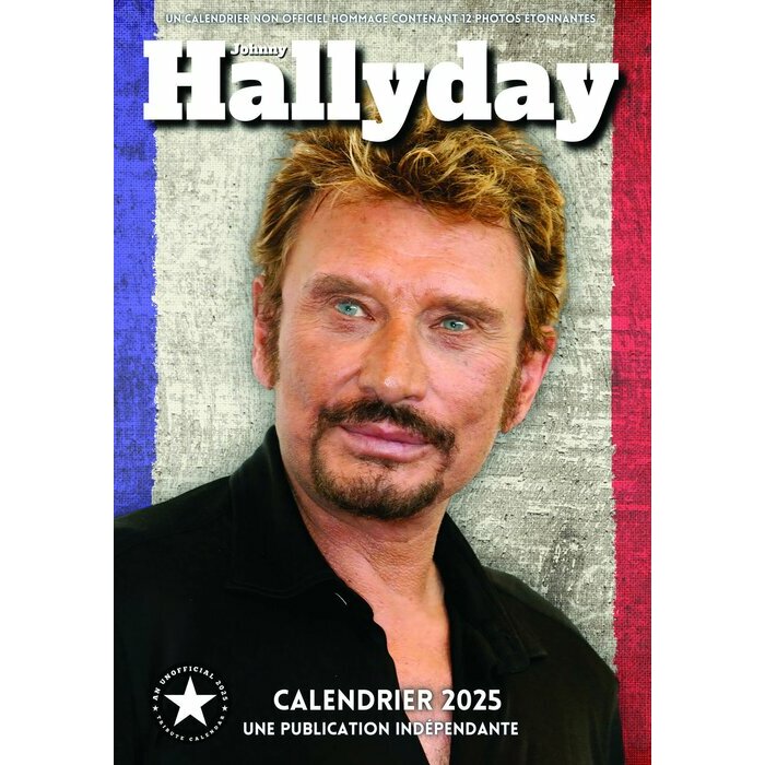 Calendrier Mural 2025 Johnny Hallyday