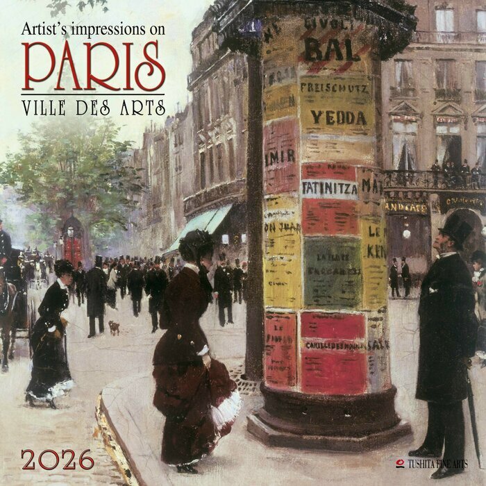 Calendrier Papier 2026 Impressionniste Paris Art
