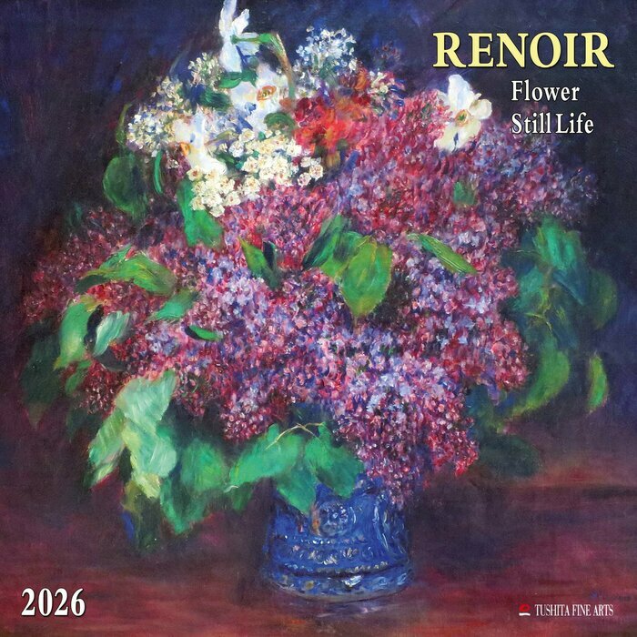 Calendrier Papier 2026 Renoir Bouquets de Fleurs