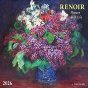 Calendrier Papier 2026 Renoir Bouquets de Fleurs