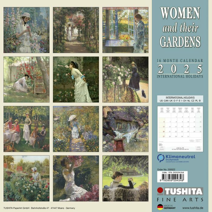 Calendrier Mural 2025 Oeuvre Nature Jardin