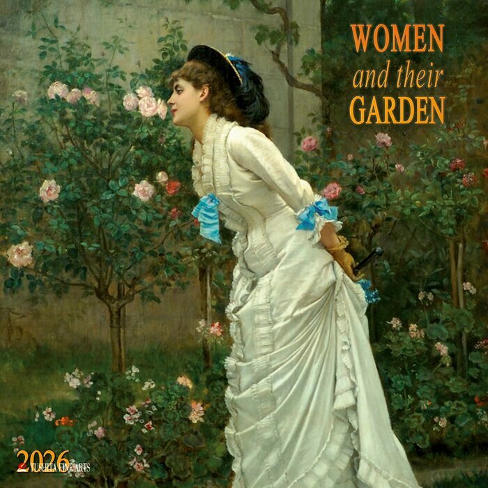 Calendrier Mural 2026 Femme dans leur Jardin Impressionniste