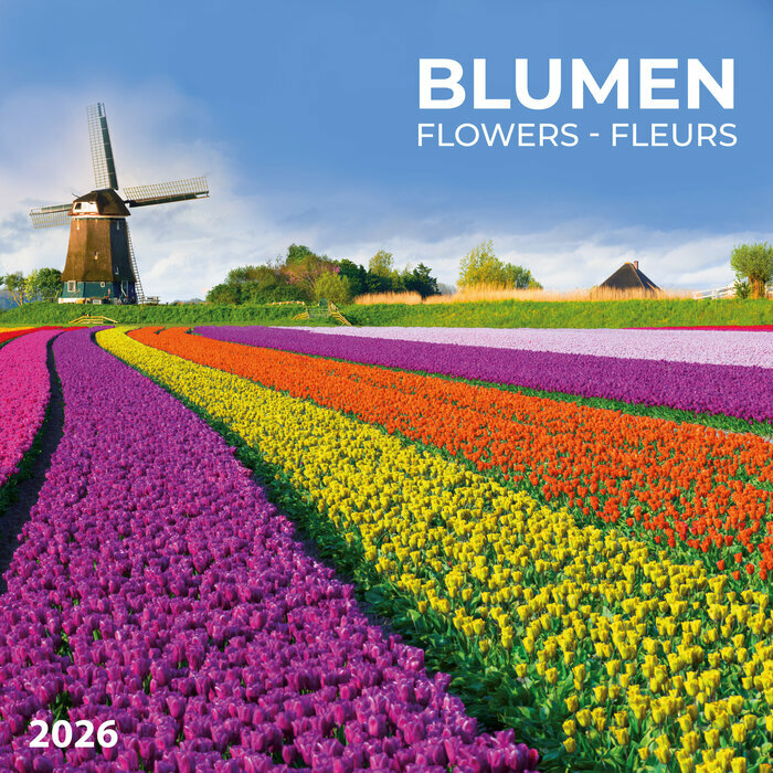 Calendrier Mural 2026 Fleurs Tulipes