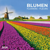 Calendrier Mural 2026 Fleurs Tulipes