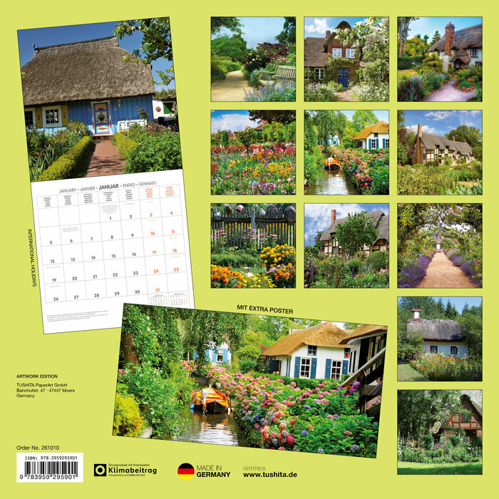 Calendrier Papier 2026 Jardins de Campagne