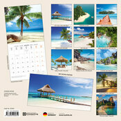 Calendrier Papier 2026 Iles tropicales