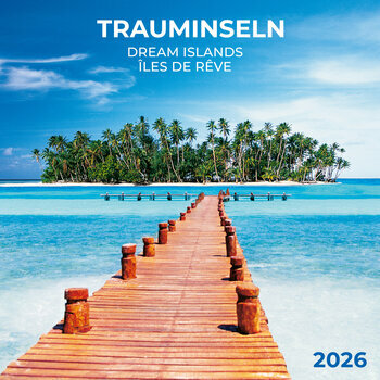 Calendrier 2025 Iles de Rêve avec Poster Offert