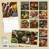Calendrier Mural 2025 Epices Cuisine Paprika ANIS
