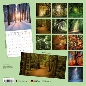 Calendrier 2025 Forêt avec Poster Offert