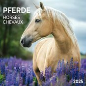 Calendrier 2025 Chevaux Champ Fleur