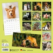 Calendrier 2025 Animaux Amis avec poster