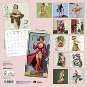 Calendrier Mural Pin Up 2025 avec Poster