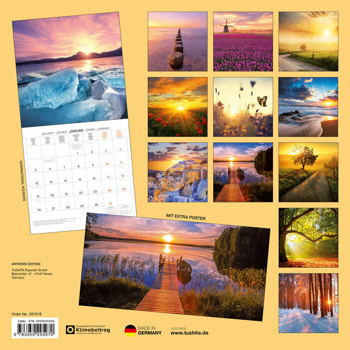 Calendrier Papier Lever du Soleil 2026