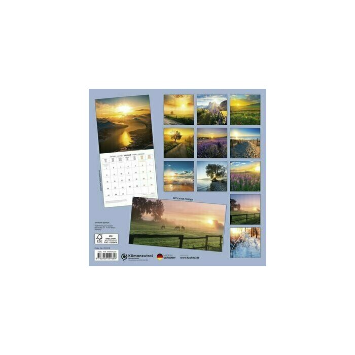 Calendrier Mural 2025 Lever du Soleil poster Offert
