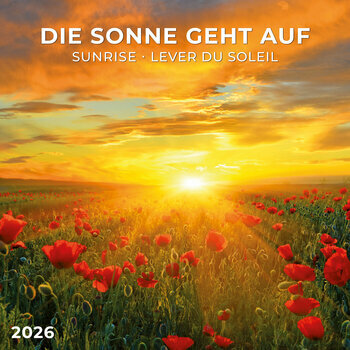 Calendrier 2026 Paysage Soleil Levant avec Poster Offert
