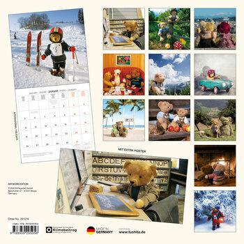 Calendrier 2025 Ourson Peluche avec Poster Offert