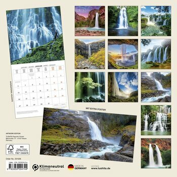 Calendrier 2025 Cascades avec Poster Offert