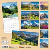 Calendrier Mural 2025 Chaines Montagneuses