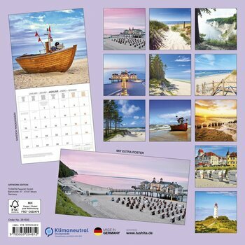 Calendrier 2025 Mer Baltique avec Poster Offert