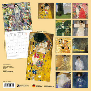 Calendrier 2025 Gustave Klimt avec Poster Offert