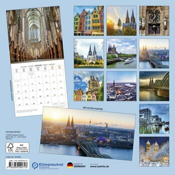 Calendrier 2025 Cologne avec Poster Offert