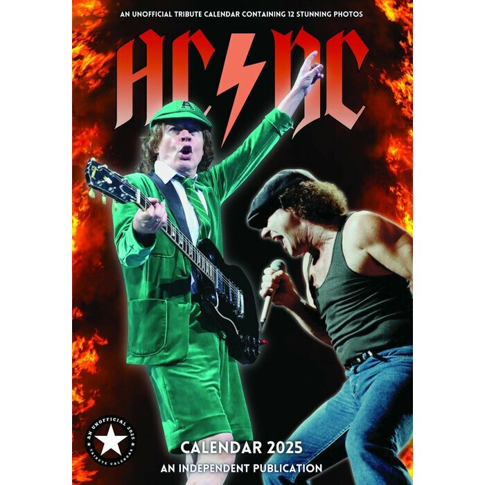 Calendrier 2025 AC DC Rock